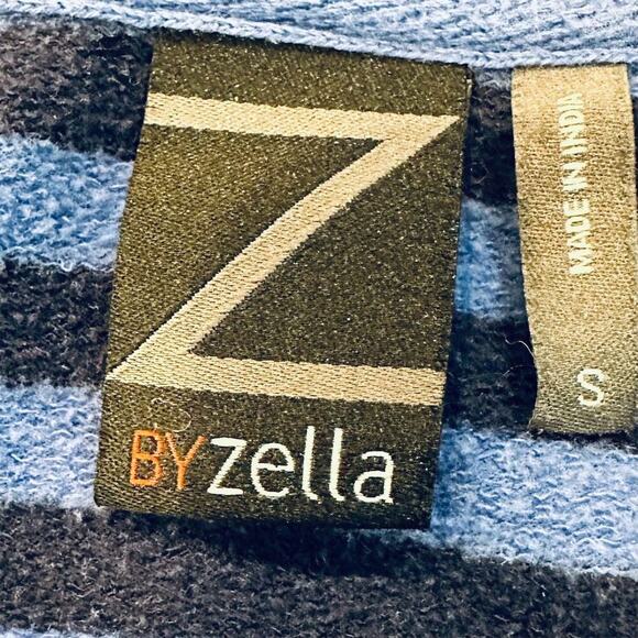 Zella Women's M Blue Striped Zip-Up Hoodie Jacket Casual Long Sleeve size S - Picture 3 of 8
